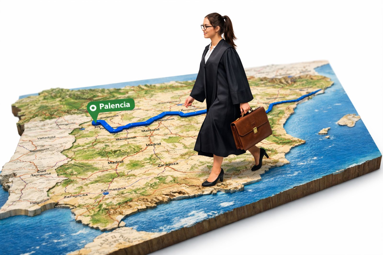 na abogada de Palencia puede trabajar en todo el territorio nacional